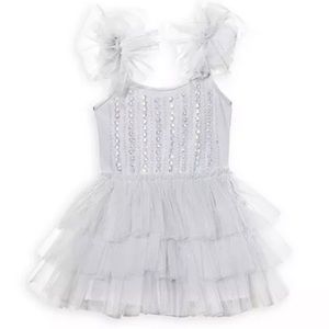 Girls' Bebe Gleaming Tulle Dress - Baby